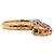 Dolce & Gabbana Anello alfabeto multicolore in oro giallo Misura