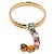 Dolce & Gabbana Anello alfabeto multicolore in oro giallo Misura - vista 2