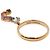 Dolce & Gabbana Anello alfabeto multicolore in oro giallo Misura - vista 5