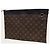 Louis Vuitton Pouch Discovery Monogram Macassar Marrone - vista 2