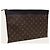 Louis Vuitton Pouch Discovery Monogram Macassar Marrone - vista 3