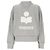 Isabel Marant Velours-Sweatshirt mit Logo Grau Weiß Braun