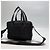 Borsa Tote 2WAY Chanel Nera in Jacquard di Nylon Nero - vista 3
