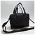 Borsa Tote 2WAY Chanel Nera in Jacquard di Nylon Nero - vista 4