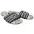 Dior Sandali Mule Dway in cotone ricamato motivo Flan de Paris White Black Bianco