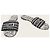 Dior Sandali Mule Dway in cotone ricamato motivo Flan de Paris White Black Bianco - vista 4