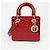 Dior Lady Small Patent Cannage Tote Bag Rot - Ansicht 2