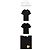 Comme Des Garcons T-Shirt mit goldenem Herz-Patch Schwarz - Ansicht 2