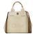 Chloé Small Carry Canvas Tote Bag Beige Braun