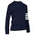 Thom Browne Klassischer Kaschmir-Strickpullover Blau - Ansicht 4