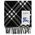 Burberry Sciarpa in cashmere a quadri nero