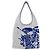 Burberry Borsa a tracolla LL Equestrian Night in maglia crochetto Bianco