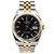 Rolex Orologio da uomo Datejust Gold Combo Quadrante Nero