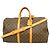 Louis Vuitton Brown Boston Monogram Keepall Bandoulière 50 Marrone
