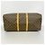 Borsa Louis Vuitton Boston Monogram Keepall Bandoulière 55 Marrone - vista 3
