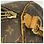 Borsa Louis Vuitton Boston Monogram Keepall Bandoulière 55 Marrone - vista 6