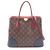 Louis Vuitton Flandrin Monogram Two-Way Handtasche Braun Bordeaux Marineblau