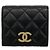Cartera bi-fold Chanel Matelassé Negro