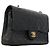 Borsa a tracolla Chanel Matelassé in pelle d'agnello nera Nero - vista 2
