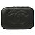 Borsa Vanity Chanel in pelle di vitello granulata nera Nero - vista 3