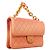 Borsa a tracolla Chanel Matelassé in pelle caviar rosa - vista 2