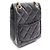 Borsa a tracolla Chanel 2.55 Matelassé Nero - vista 2