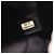 Borsa a tracolla Chanel Camellia in denim Nero Blu navy - vista 5