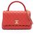 Borsa Chanel Coco Handle 29 Top Flap Rosso