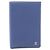 Portapassaporto in pelle blu navy Chanel Coco Mark