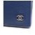 Portapassaporto in pelle blu navy Chanel Coco Mark - vista 7