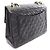 Borsa a tracolla Chanel Large Matelassé 34 Single Flap Nero - vista 2