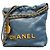 Borsa a tracolla Chanel in vitello blu