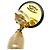 Chanel CC Pearl Drop Faux Pearl and Metal D'oro - vista 4