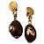 Salvatore Ferragamo Orecchini pendenti Ferragamo bordeaux Bordò Gold hardware