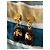 Salvatore Ferragamo Orecchini pendenti Ferragamo bordeaux Bordò Gold hardware - vista 2