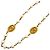 Collana Chanel placcata oro con perla sintetica D'oro