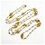 Collana Chanel placcata oro con perla sintetica D'oro - vista 3