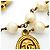 Collana Chanel placcata oro con perla sintetica D'oro - vista 7
