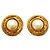 Orecchini a cerchio placcati oro Chanel D'oro