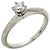 Tiffany & Co. Solitärring aus Platin 950