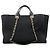 Chanel Deauville Canvas Chain Tote Bag Schwarz - Ansicht 10