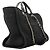 Chanel Deauville Canvas Chain Tote Bag Schwarz - Ansicht 2