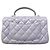 Borsa a tracolla con catena Chanel Matelassé Porpora - vista 13