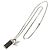 Louis Vuitton Monogram Eclipse Collier Charms Necklace Argento Monogramma