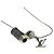 Louis Vuitton Monogram Eclipse Collier Charms Necklace Argento Monogramma - vista 2