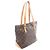 Borsa a tracolla Louis Vuitton Cabas Piano Monogram Marrone Monogramma - vista 2