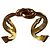 Céline Bracciale rigido Celine in metallo dorato D'oro - vista 2