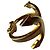 Céline Bracciale rigido Celine in metallo dorato D'oro - vista 8