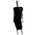 Vestido negro Ann Demeulemeester drapeado