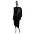 Vestido negro Ann Demeulemeester drapeado - vista 14